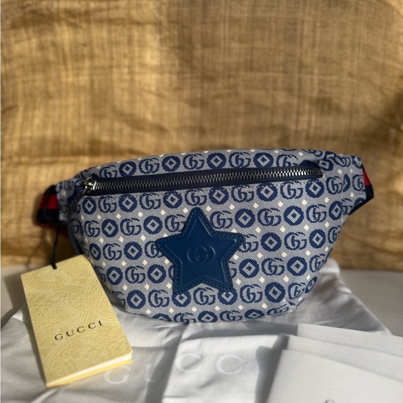 Gucci Handbags - Gucci Jacquard Logo-Patch Belt Bag